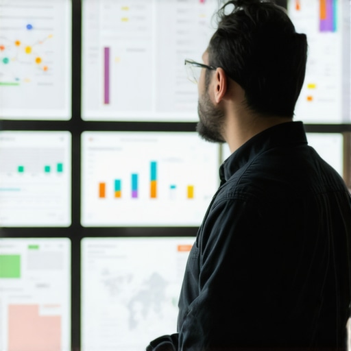 SEO expert analyzing local SEO data and algorithm updates on a computer screen.
