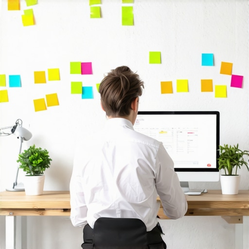 Business owner optimizing citations and engaging with customers for local SEO