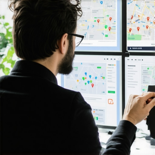 SEO expert reviewing map optimization strategies