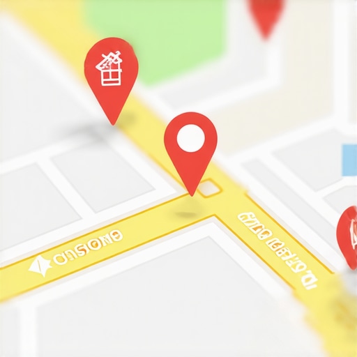 Local Map SEO Strategy Digital map highlighting local business locations for SEO