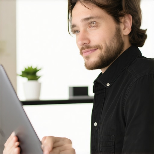 Business owner working on local SEO strategies on a laptop