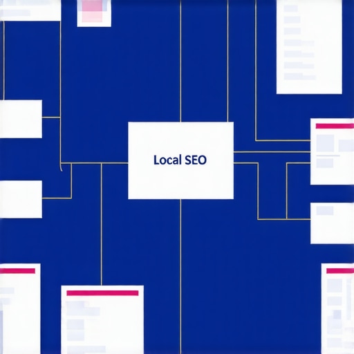 Map illustrating local SEO strategy and task progress.