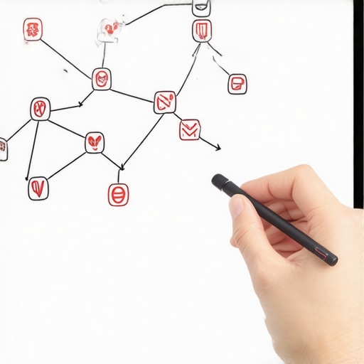 Dynamic SEO Action Plan Map Visualization of a comprehensive and dynamic local SEO action plan with interconnected tasks and data points