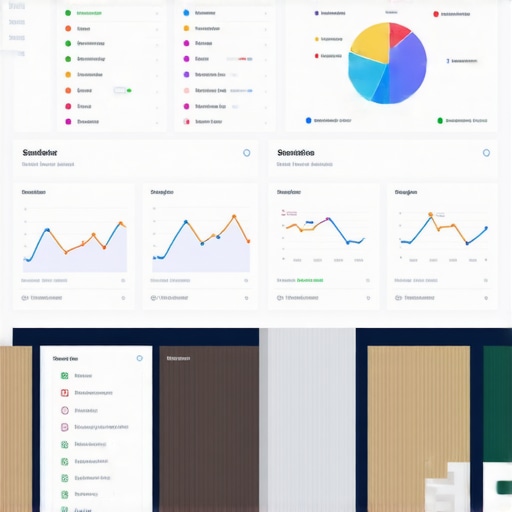 Local SEO Monitoring Dashboard A digital marketing dashboard displaying local search performance metrics and analytics