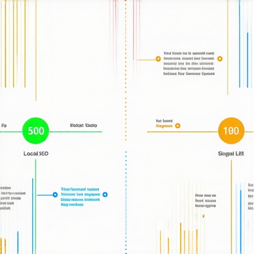 A visual diagram showing steps to identify, incorporate, and optimize high-intent map signals for local search dominance.