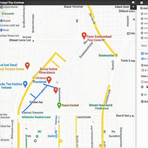 Local SEO Map Optimization Results Map showing improved business profile rankings after SEO efforts.